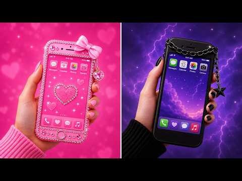 BLACK vs. PINK 🖤💖 Goth vs. Preppy School Hacks And Ideas by 123 GO! Planet