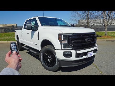 2020 Superduty Ford F-250 Lariat: Start Up, Test Drive, Walkaround and Review