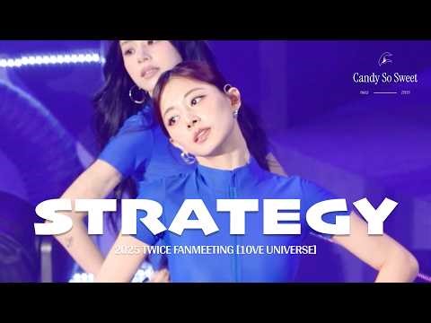 [4k] 251018 TWICE TZUYU "Strategy" Fancam 트와이스 직캠 | 2025 TWICE FANMEETING [10VE UNIVERSE]