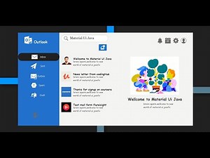 Javafx Outlook Demo || Javafx || Nebeans || SceneBuilder || free source code