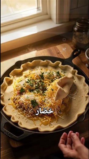 فطيرة الطاسة بدون فرن في 10 دقايق بس 😍 أسهل وأسرع فطيرة هشة