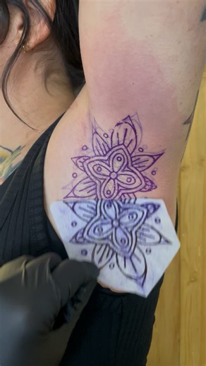 Stttella Echo on Instagram: "Armpits are weird but great placement! ~ ~ ~ #armpittattoo"