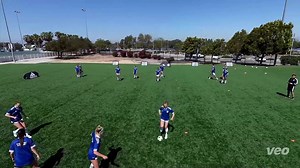 Another fantastic warm up with co-founder and Chelsea legend Charlie Cooke! Split players into two groups and make two square grids. Each group must try to advance their ball around their square by dribbling and stopping the ball in each corner before their next team mate dribbles it to the next corner. Team that is ahead at the end is the winner. Champions Start Here! | Coerver Coaching