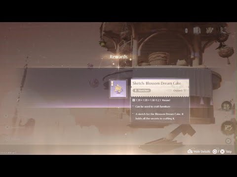 Blossom Dream Cake Sketch Decor Catalog Volume 2 #InfinityNikki