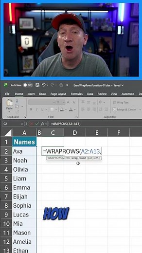 Turn a Column Into Rows Instantly (Excel) #excel