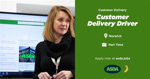 Asda Jobs | Vacancy: Customer Delivery Driver, Norwich