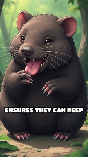 Wombat Teeth Never Stop Growing!