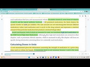 Chapter 11 Unit Calculations With Anticoagulants and Insulin
