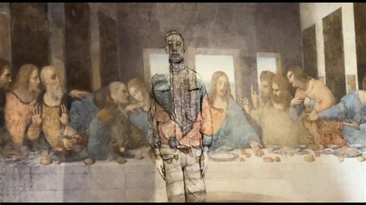 Cenacolo Vinciano: il messaggio di pace di Liu Bolin
