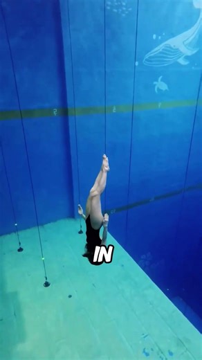 The girl took on the toughest deep diving challenge
