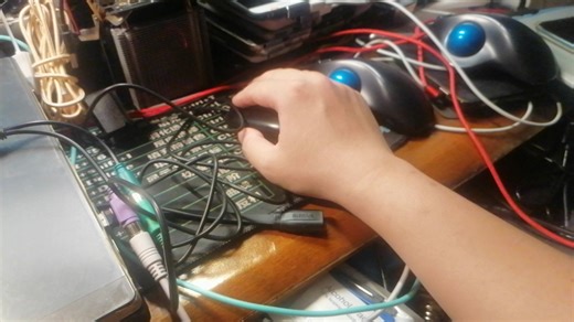 PS/2转USB转接器上机测试