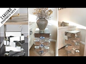 ZGallerie Inspired DIY || Venture Mirrored Accent Table