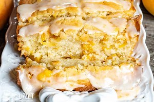 🍑 Peach Quick Bread with Peach Glaze
