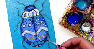 Acrylic Over Charcoal Mixed Media Painting Tips