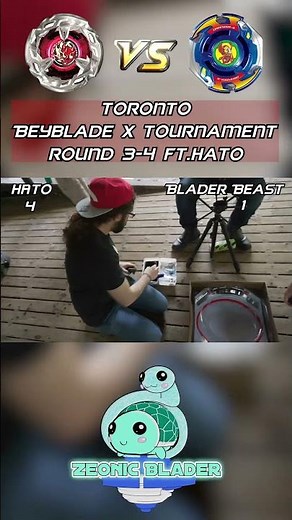 REAL LIFE Beyblade X Tournament Round 3 Battle 4 FT. HATO #beyblade #beybladex