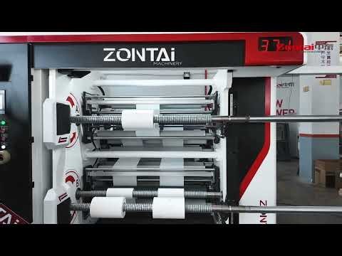 Zontai high speed Turret slitter Rewinder machine for paper rolls, automatic change over