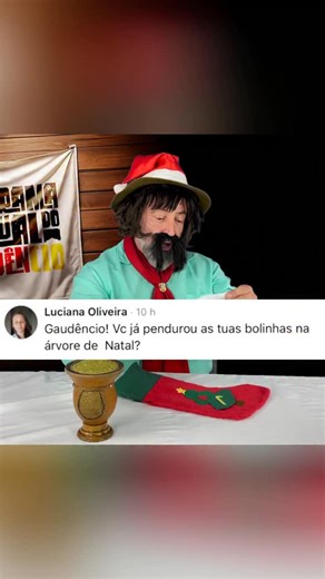 Cristiano Pereira on Instagram: "Gaudêncio responde Especial de Natal…Quer assistir completo? Vai no canal do YouTube “Ocrispereira” ⁉️😂🧉 TÁÁÁ LOOOCO!!! ✨📆AGENDA COMPLETA📆✨ 01/DEZ - São Léo Comedy-SÃO LEOPOLDO-RS 05/DEZ - Teatro Pascoal-NOVO HAMBURGO-RS 08/DEZ - São Léo Comedy-SÃO LEOPOLDO-RS 09/DEZ - Buteco Comedy-CANOAS-RS 15/DES - São Léo Comedy- São Leopoldo-RS 16/DEZ - Buteco Comedy-CANOAS-RS 19/DEZ - Buteco Canoas-CANOAS-RS —————————————- ✨2026✨ 17/JAN - SAPT - TORRES-RS 20/JAN - AMRIG