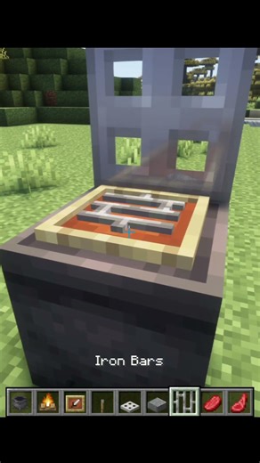 Easy way to making barbeque grill 😉#minecraft #minecrafthack
