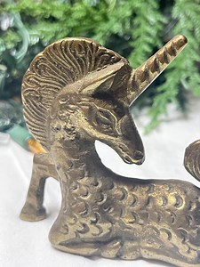 Vintage Brass Unicorn Figurine – 3.5” Mythical Creature, Brass Animal Decor, Boho Shelf Accent - Etsy