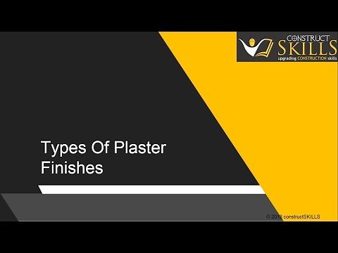 Types of plaster finish