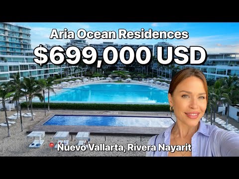 Stunning Beachfront Condo for Sale in Nuevo Vallarta Aria Ocean 2BR Oceanfront Tour