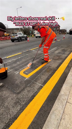 Impressive 1.6m BUS STOP Lettering: A Skill Showcase