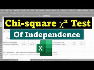 How To... Perform a Chi-Square (χ²) Test in Excel
