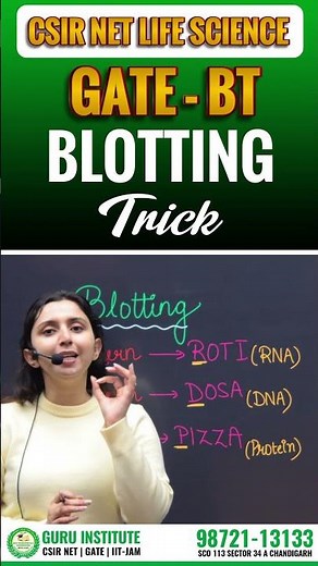 Blotting Techniques Trick | GATE-BT & CSIR NET Life Science | Easy Memory Tricks