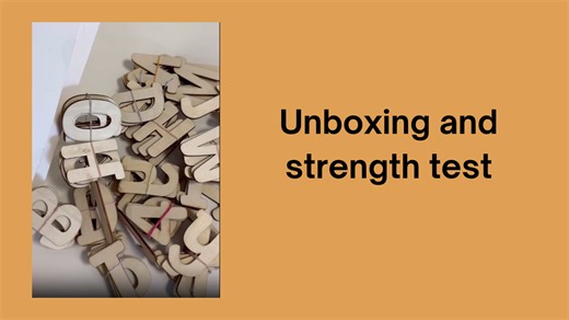 Watch Unboxing and strength test, look at size on Amazon Live
