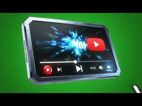 Intense YouTube Video Player Green Screen | Free Overlay & VFX Effects