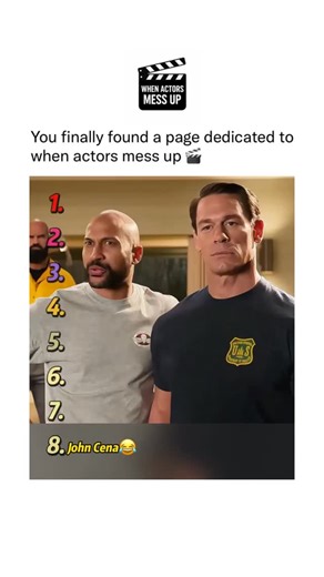 actors messing up on Instagram: "Behind the scenes of Key & Peele, John Cena’s guest appearance turns sketches into full-blown blooper chaos. His massive presence mixed with Keegan-Michael Key and Jordan Peele’s rapid improv sends every take off the rails. Cena tries to stay serious, but their unexpected riffs break him faster than any wrestling match ever could. Between takes, the trio experiments with alternate lines, exaggerated reactions, and wild character choices that crack up the entire s