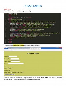 Formularios en HTML