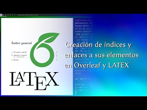 [Overleaf] Crear índices en LATEX