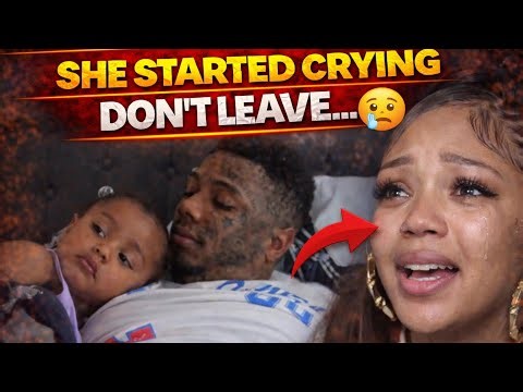 Blueface IRL With His Kids… Pinkface Started Crying When He Tried To Leave 😳