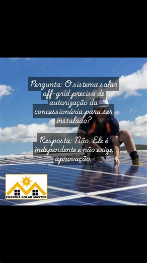 Siga ➡ @energia_solar_master ⚠️ Quer faturar alto com energia solar? O mercado está em expansão e há instaladores lucrando até R$ 21.000,00 por mês! Sim, isso é totalmente possível com o conhecimento certo. 📘 O curso “Energia Solar - Faça Você Mesmo!” vai te mostrar o caminho. Você aprenderá passo a passo como dimensionar e instalar sistemas solares — mesmo que nunca tenha trabalhado com isso antes. 👉 Inscrevendo-se hoje, você recebe: O E-book completo 40 horas de aulas em vídeo Acesso vitalíc