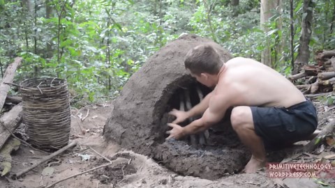 How Primitive Kilns Convert Wood to Pure Carbon