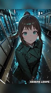 Aesthetic Station Scene – AI Anime Loop ✨ | Relaxing 4K Anime Ambience