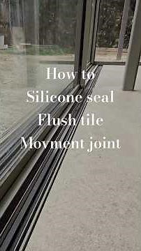 How to- Silicone sealant application- floor tile movement joint