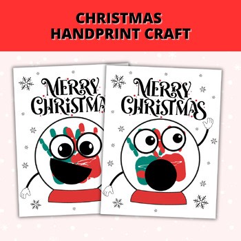 Christmas Handprint Craft, Preschool Christmas Crafts Parents from Students