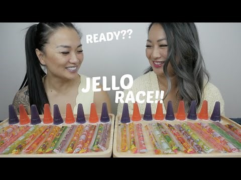 JELLO RACE CHALLENGE Pt 2. Mukbang With Sister | N.E Let's Eat