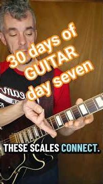 #30daysofguitar dat 7 connect the E and G shapes