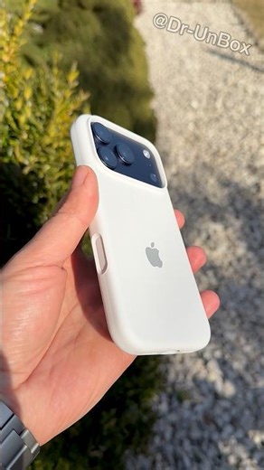 iPhone 17 Pro + Silicone Case👀 Blue and White Combo💙🤍 #shorts #trending #iphone #iphone17 #apple