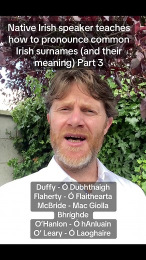 Common Irish Surnames Pronunciation Guide