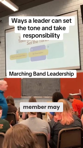Ways a leader can take responsibility #marchingband #band #leadership #culture #boa