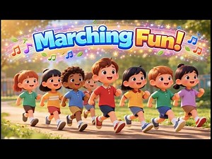 Marching Fun! | Action Song for Kids 👣🎶 | Fun Rhymes & Movement