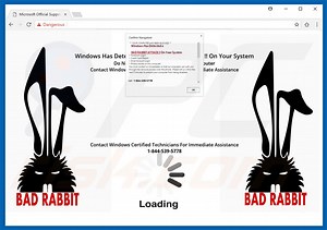 Bad Rabbit Attack Scam