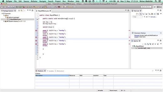 PROGRAMMING IN JAVA using Eclipse - Tutorial 3 | Switch Statement