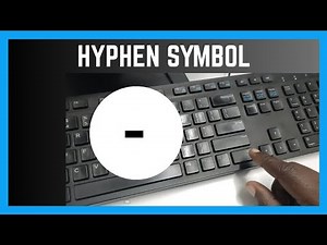 How To Insert Hyphen (-) Symbol On Document | Keyboard Symbols