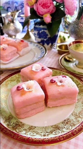 Easy petit fours full recipe ‪@myfancybaking‬ #bakingtutorial #baking #afternoontea #recipe #shorts