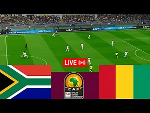 South Africa vs Guinea LIVE. 2025 CAF African Nations Championship Full match -Video game simulation